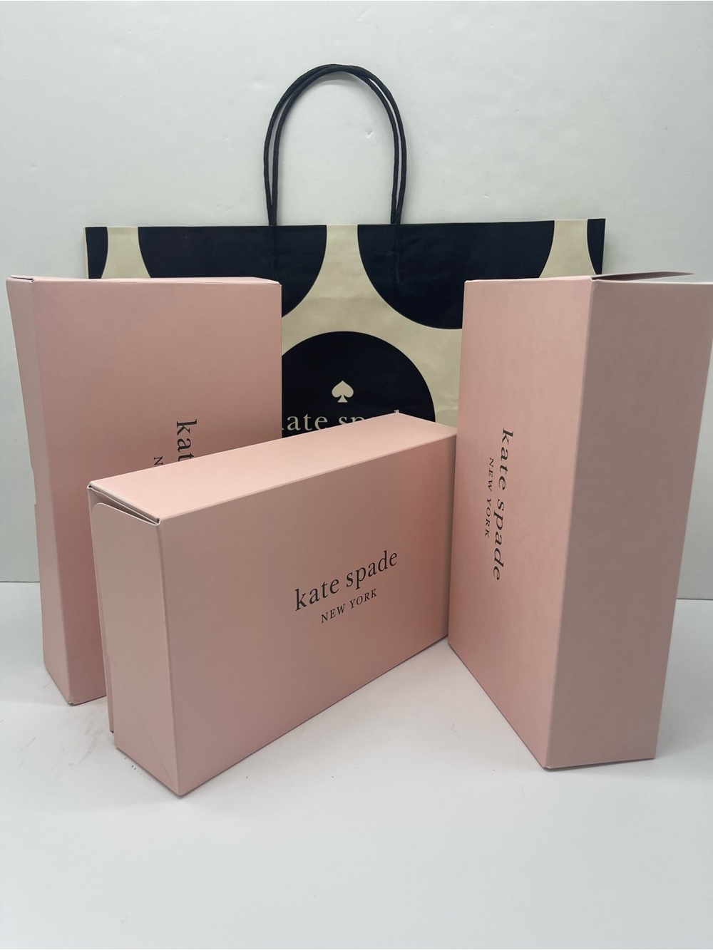 kate spade Pink Tote Packaging and Gift Boxes Set of 3 New - Picture 1 of 16